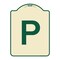 Signmission P Symbol Parking Sign Heavy-Gauge Aluminum Architectural Sign, 24" x 18", TG-1824-23513 A-DES-TG-1824-23513 - alternate 1